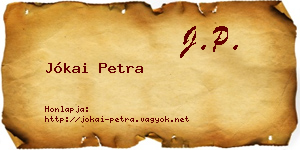 Jókai Petra névjegykártya